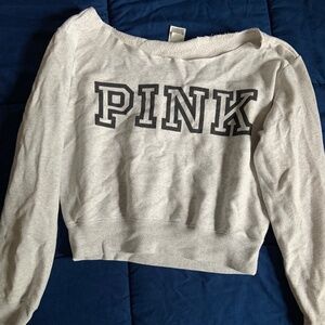 Victoria’s Secret PINK grey off the shoulder top